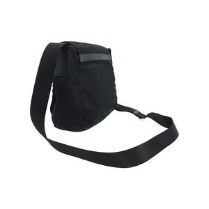 Prada Black Leather Crossbody saffiano messenger Nero bag Tessuto